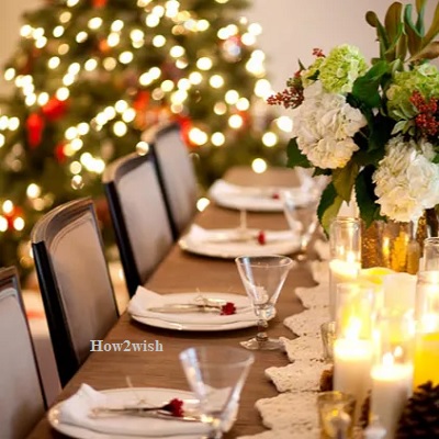 Traditional table for Christmas