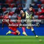 Club américa vs deportivo toluca fc timeline